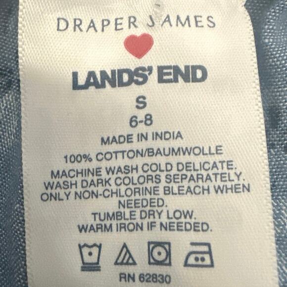 Land’s end 2 piece set floral 100% Cotton Sz S lounge wear - Picture 4 of 9